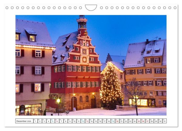 Produktbild: Stimmungsvolles Esslingen (Wandkalender 2026 DIN A4 quer), CALVENDO Monatskalender