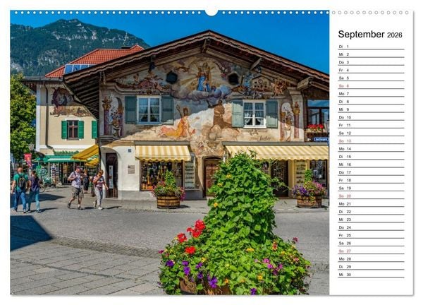 Produktbild: Garmisch-Partenkirchen - Bayerischer Charme im Werdenfelser Land (Wandkalender 2026 DIN A2 quer), CALVENDO Monatskalender