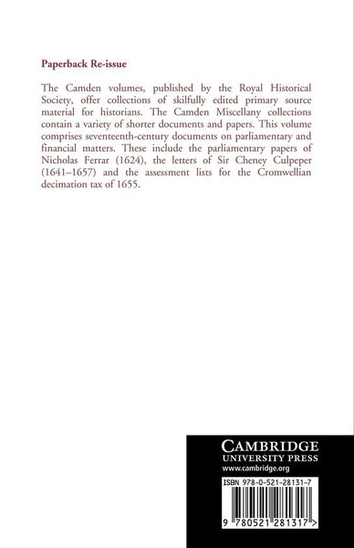 Produktbild: Seventeenth-Century Parliamentary and Financial Papers
