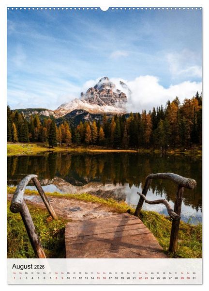 Produktbild: Die Dolomiten - Berge, die begeistern (Wandkalender 2026 DIN A2 hoch), CALVENDO Monatskalender