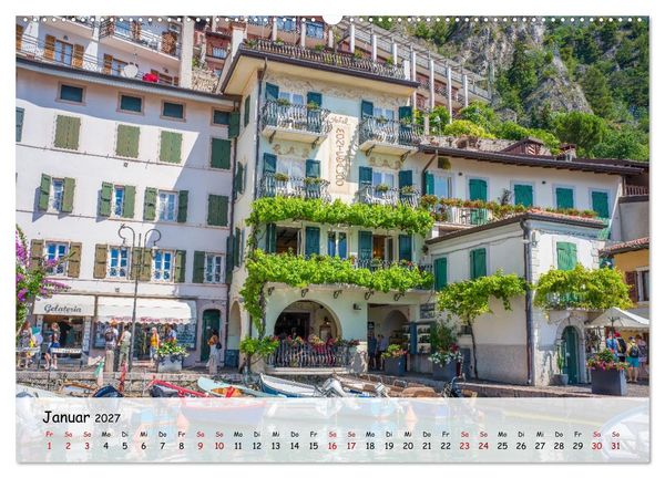 Produktbild: Limone sul Garda - Traumhaftes St&auml;dtchen am Gardasee (hochwertiger Premium Wandkalender 2027 DIN A2 quer), Kunstdruck in Hochglanz