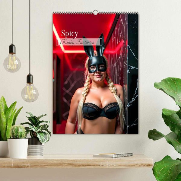 Produktbild: Spicy - Kinky Fantasien (Wandkalender 2026 DIN A2 hoch), CALVENDO Monatskalender