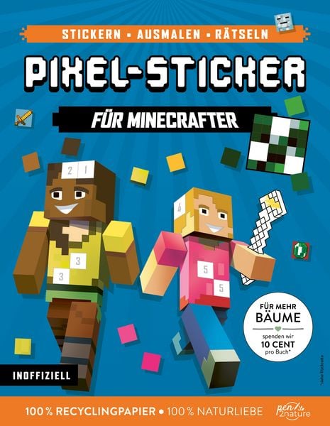 Produktbild: Pixel-Sticker f&uuml;r Minecrafter