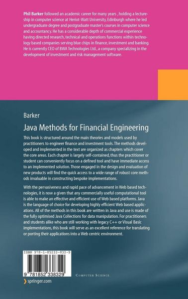 Produktbild: Java Methods for Financial Engineering