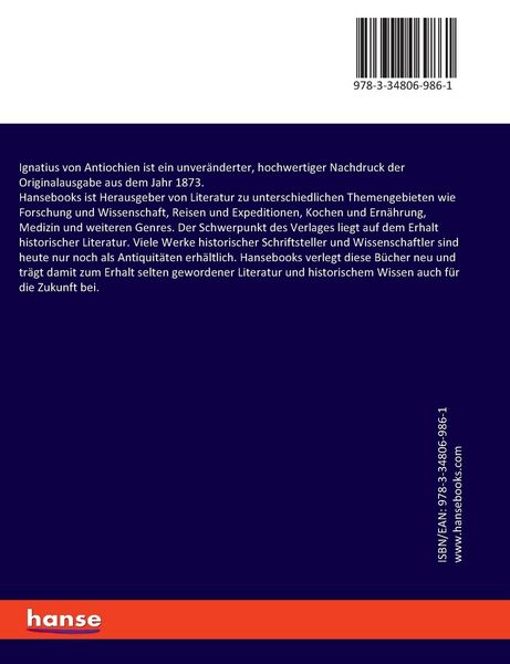 Produktbild: Ignatius von Antiochien