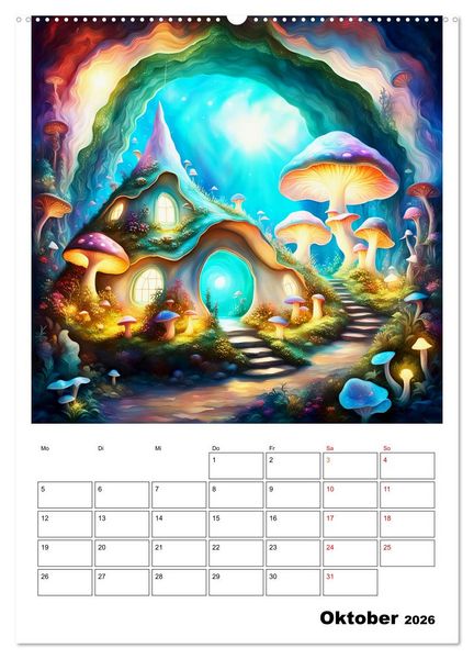 Produktbild: Zauberhafte Muschelh&auml;user (Wandkalender 2026 DIN A2 hoch), CALVENDO Monatskalender