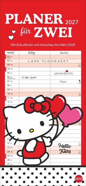 Produktbild: Hello Kitty Planer f&uuml;r zwei 2027
