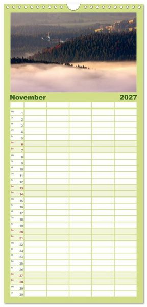 Produktbild: Familienplaner 2027 - Schwarzwald 2027 mit 5 Spalten (Wandkalender, 21 x 45 cm) CALVENDO