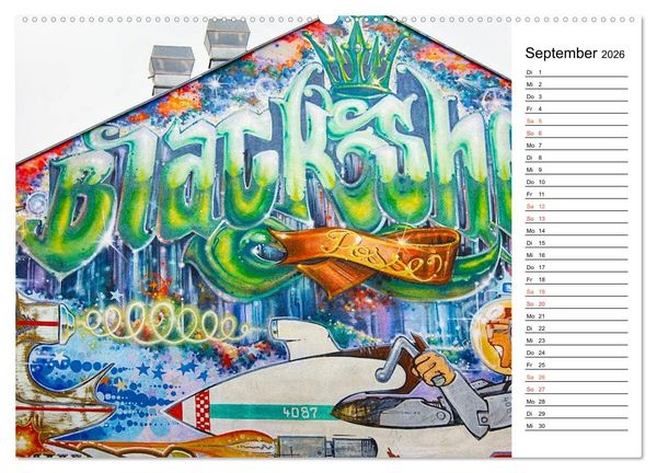 Produktbild: Graffiti (Wandkalender 2026 DIN A2 quer), CALVENDO Monatskalender