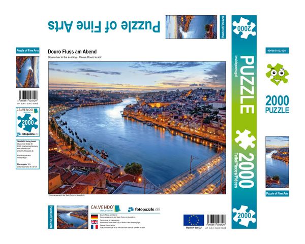 Produktbild: CALVENDO Puzzle Douro Fluss am Abend | 2000 Teile Lege-Gr&ouml;&szlig;e 90x67cm Foto-Puzzle f&uuml;r gl&uuml;ckliche Stunden