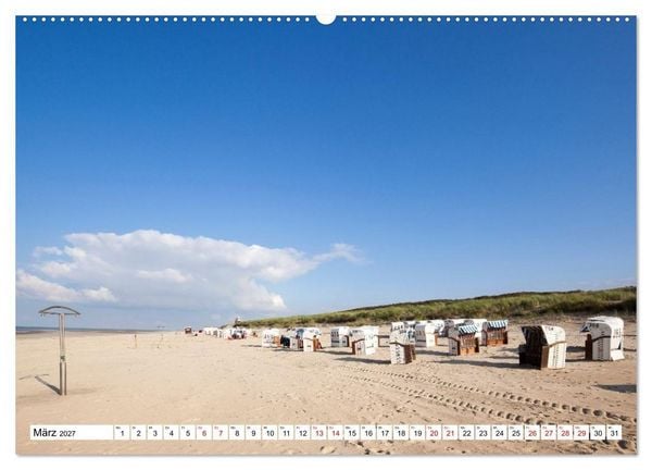 Produktbild: Spiekeroog - Momente einer Reise (Wandkalender 2027 DIN A2 quer), CALVENDO Monatskalender