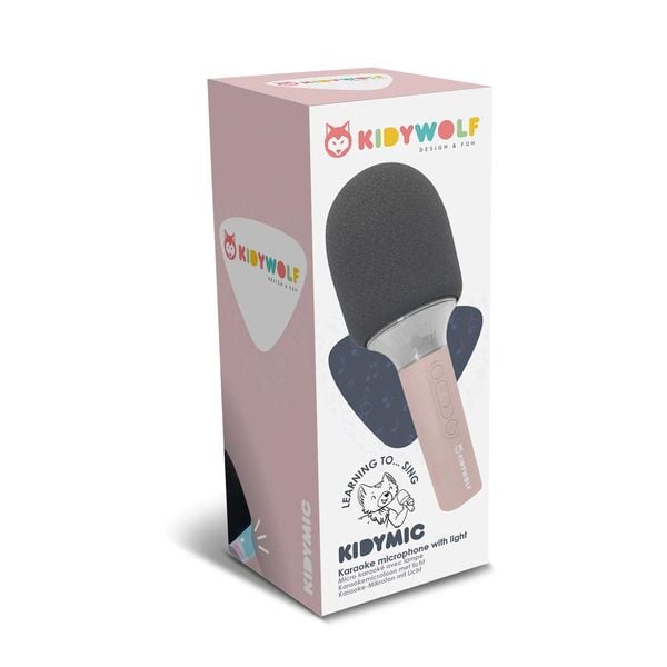 Produktbild: KIDYWOLF - Mikrofon Bluetooth mit Licht blau
