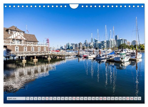 Produktbild: VANCOUVER K&uuml;stencharme und Urbanit&auml;t (Wandkalender 2026 DIN A4 quer), CALVENDO Monatskalender