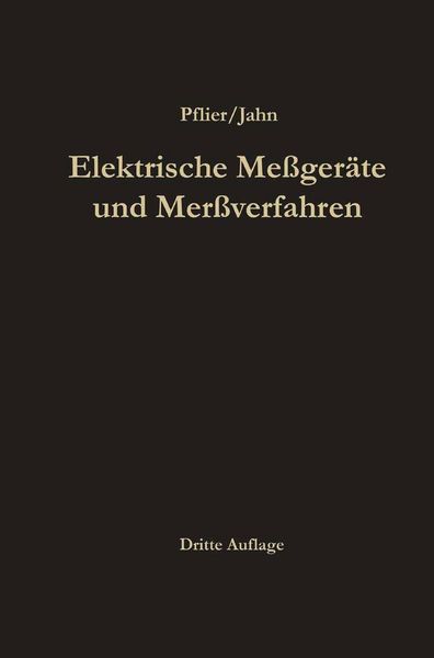 Produktbild: Elektrische Me&szlig;ger&auml;te und Me&szlig;verfahren