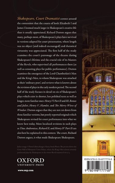 Produktbild: Shakespeare, Court Dramatist