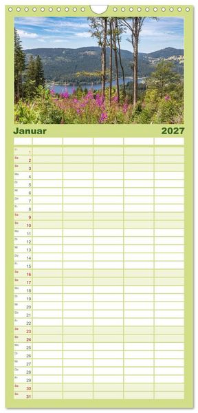 Produktbild: Familienplaner 2027 - Hochschwarzwald - Traumhafte Landschaften im Schwarzwald mit 5 Spalten (Wandkalender, 21 x 45 cm) CALVENDO