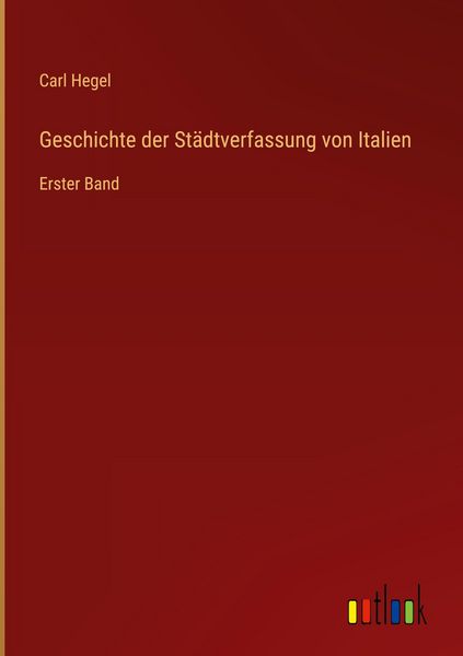 Produktbild: Geschichte der St&auml;dtverfassung von Italien