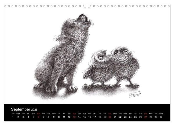 Produktbild: owls & friends 2026 (Wall Calendar 2026 DIN A3 landscape), CALVENDO 12 Month Wall Calendar
