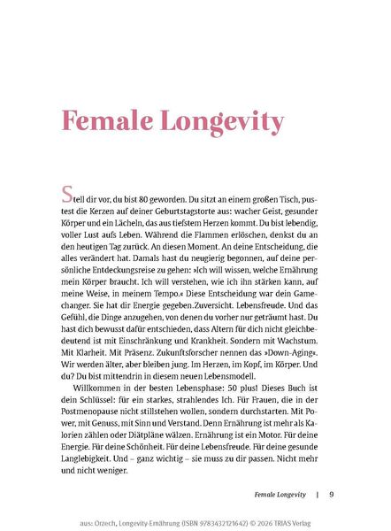 Produktbild: Longevity-Ern&auml;hrung