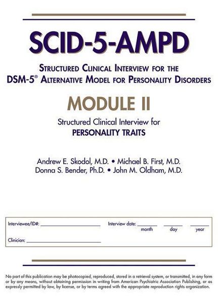 Produktbild: Structured Clinical Interview for the DSM-5&reg; Alternative Model for Personality Disorders (SCID-5-AMPD) Module II
