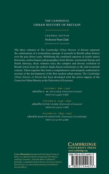Produktbild: The Cambridge Urban History of Britain