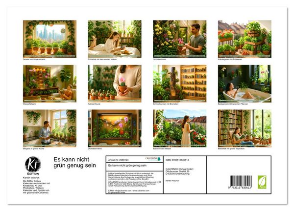 Produktbild: Es kann nicht gr&uuml;n genug sein (Wandkalender 2026 DIN A3 quer), CALVENDO Monatskalender