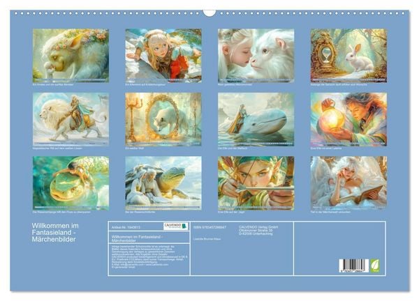 Produktbild: Willkommen im Fantasieland - M&auml;rchenbilder (Wandkalender 2026 DIN A2 quer), CALVENDO Monatskalender