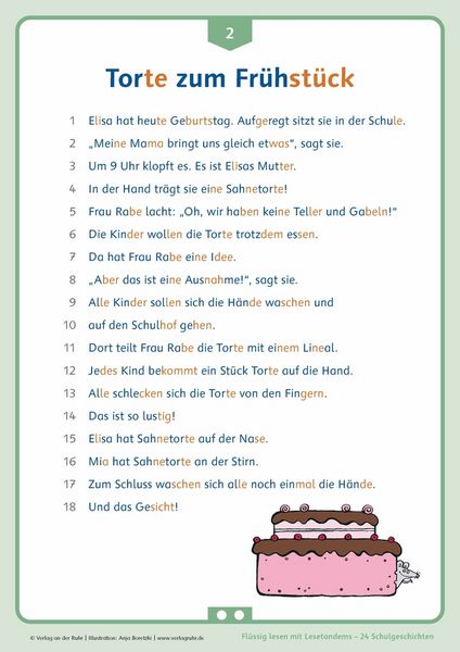 Produktbild: Fl&uuml;ssig lesen mit Lesetandems &ndash; 24 Schulgeschichten, Klasse 1/2