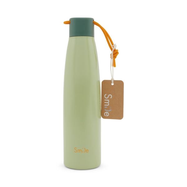 Produktbild: Trinkflasche Edelstahl, 500ml, einfarbig "Green Meadow"