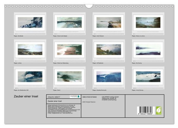 Produktbild: Zauber einer Insel (Wandkalender 2026 DIN A3 quer), CALVENDO Monatskalender