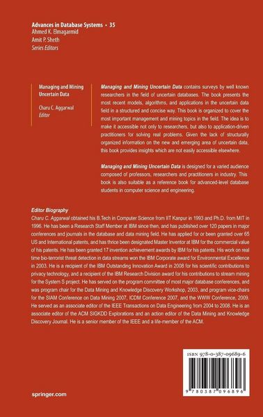 Produktbild: Managing and Mining Uncertain Data