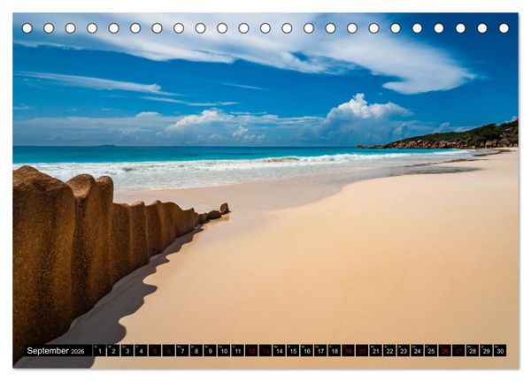Produktbild: Seychellen - Das wahre Paradies (Tischkalender 2026 DIN A5 quer), CALVENDO Monatskalender
