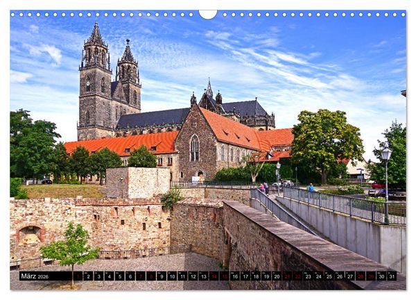 Produktbild: Magdeburger Ansichten (Wandkalender 2026 DIN A3 quer), CALVENDO Monatskalender