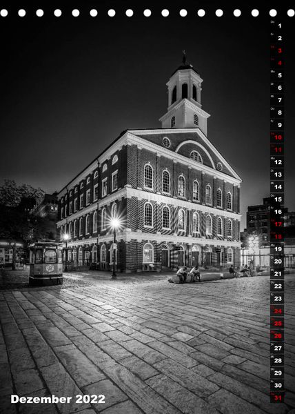 Produktbild: BOSTON Monochrome Impressionen (Tischkalender 2022 DIN A5 hoch)