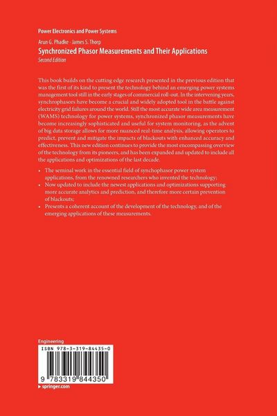 Produktbild: Synchronized Phasor Measurements and Their Applications