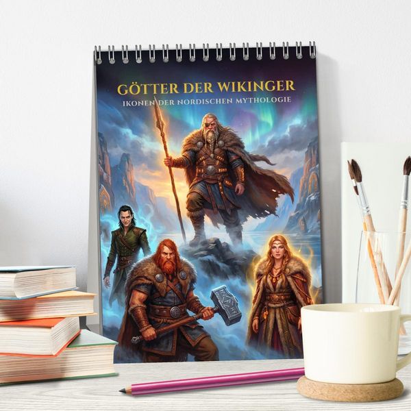 Produktbild: G&ouml;tter der Wikinger &ndash; Ikonen der Nordischen Mythologie (Tischkalender 2027 DIN A5 hoch), CALVENDO Monatskalender