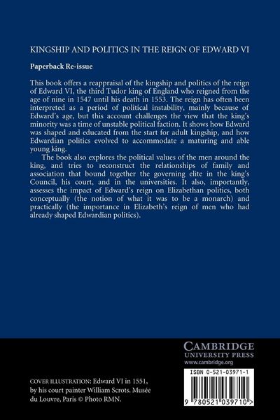 Produktbild: Kingship and Politics in the Reign of Edward VI