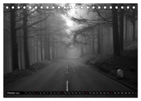 Produktbild: Stille Momente in Schwarz-Weiss (Tischkalender 2026 DIN A5 quer), CALVENDO Monatskalender