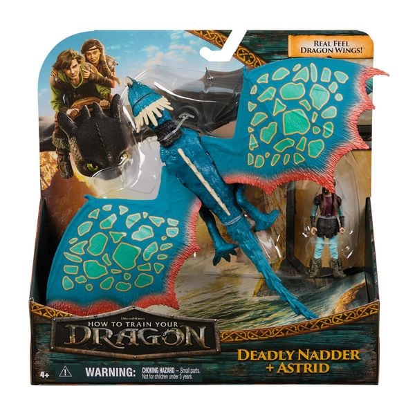 Produktbild: Drachenz&auml;hmen leicht gemacht - Wikinger & Drachen Actionfiguren-Set, Sturmpfeil & Astrid&nbsp;