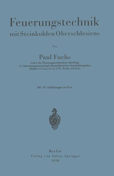 Produktbild: Feuerungstechnik mit Steinkohlen Oberschlesiens