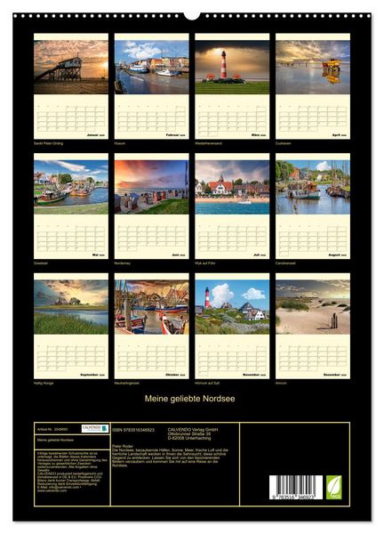Produktbild: Meine geliebte Nordsee (hochwertiger Premium Wandkalender 2026 DIN A2 hoch), Kunstdruck in Hochglanz