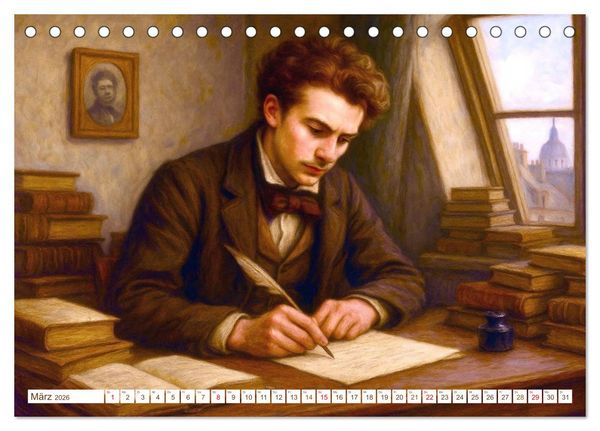 Produktbild: Jules Verne. Sein Leben, seine Werke (Tischkalender 2026 DIN A5 quer), CALVENDO Monatskalender