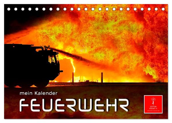 Feuerwehr - mein Kalender (Tischkalender 2024 DIN A5 quer), CALVENDO Monatskalender