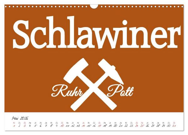 Produktbild: Ruhrpott Vokabeln (Wandkalender 2026 DIN A3 quer), CALVENDO Monatskalender