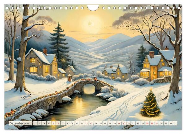 Produktbild: Pfade zum Horizont - Pastelltr&auml;ume der Natur in allen Jahreszeiten (Wandkalender 2026 DIN A4 quer), CALVENDO Monatskalender