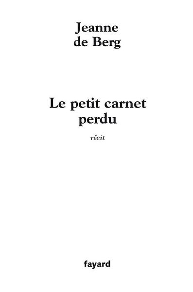 Produktbild: Le petit carnet perdu