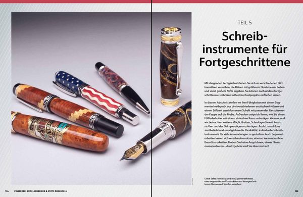 Produktbild: F&uuml;llfeder, Kugelschreiber & Stifte drechseln