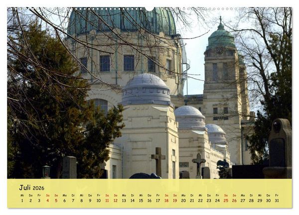 Produktbild: Am Zentralfriedhof in Wien (hochwertiger Premium Wandkalender 2026 DIN A2 quer), Kunstdruck in Hochglanz