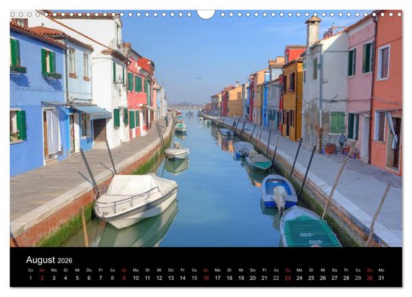 Produktbild: Die bunten H&auml;user von Burano (Wandkalender 2026 DIN A3 quer), CALVENDO Monatskalender