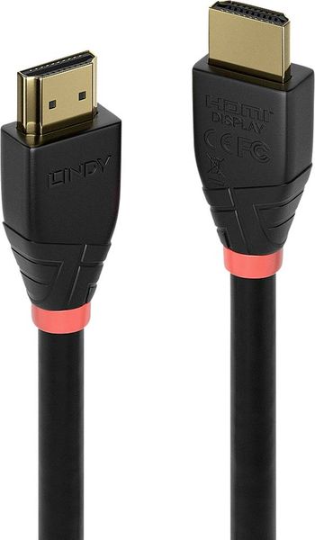 LINDY HDMI Anschlusskabel HDMI-A Stecker, HDMI-A Stecker 10.00 m Schwarz 41071 4K UHD, vergoldete Steckkontakte HDMI-Kab